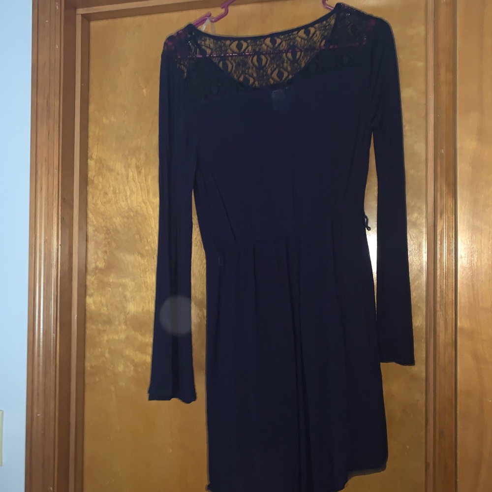 Navy blue lace dress